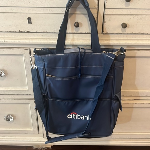 Picnic Time insulated bag ice chest multiple pockets removable strap navy blue - Picture 6 of 11